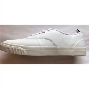 New Fred Perry Casual Vulc Men’s Leather Sneakers White Lace Up Shoes US13